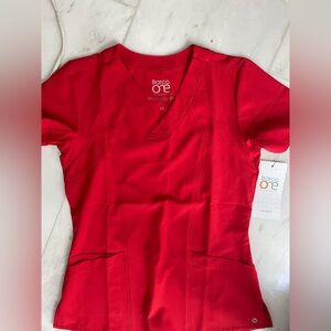 Barco Uniforms Red Top, women’s XS new w tags